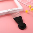 thumbnail image 2 of Peine de salón de dientes anchos de metal Afro Hair Pick Peine Insert Detangle Hairbrush Sywqhk Cuidado Belleza, 2 of 7