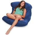 thumbnail image 6 of Posh Creations Laguna Lounger Bean Bag Chair, Kids, 3 ft, Navy, 6 of 6