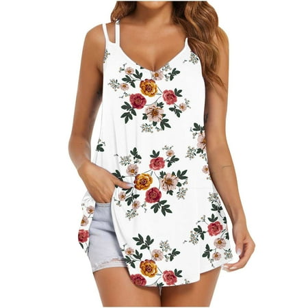 

Simplmasygenix Clearance Maternity Tank Plus Size Fashion Casual Women Sleeveless Camis V-Neck Solid Ladies Tops Slim Vest