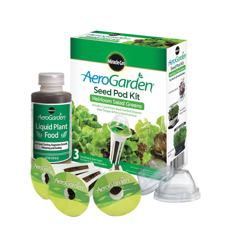 AeroGarden Heirloom Salad Greens Seed Pod Kit 3 Pod Indoor Gardening New 