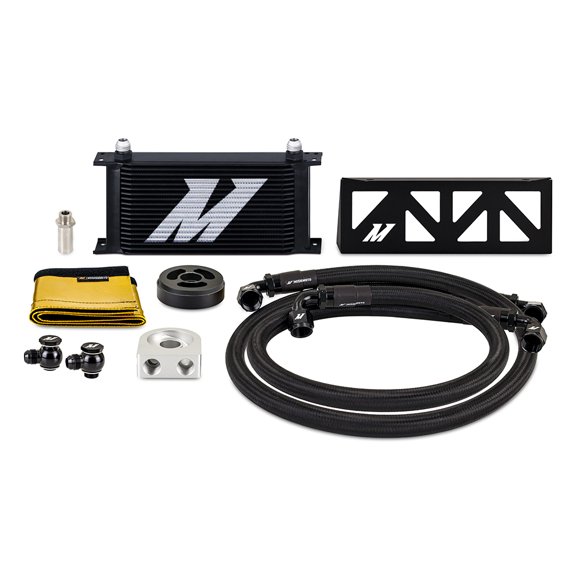 Mishimoto Oil Cooler, Compatible with Subaru BRZ/Toyota GR86 2022 , Non-Thermostatic, Black Cooler