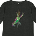 thumbnail image 4 of Inktastic Mardi Gras Crayfish Artsy Boys or Girls Long Sleeve Toddler T-Shirt, 4 of 5