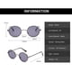 thumbnail image 5 of Gafas de sol redondas para hombre, gafas de sol polarizadas vintage para mujer, retro, clásicas, John Lennon, hippie, steampunk, UV400 (gris/negro) Rojo Verde, 5 of 5