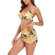 thumbnail image 1 of Traje de baño con estampado floral, conjunto de bikini de 3 piezas para mujer, trajes de baño de cintura alta, trajes de baño para mujer elegantes y modernos, 1 of 6