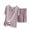 01 Pink, variant on Weiqiqre Pajama Sets for Women 2 Piece 2 Piece Pajama Set Short Sleeve Cotton Sleepwear Pjs Loungewear