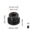 thumbnail image 2 of Unique Bargains 5mm Aperture 26T Mod 0.5 45# Steel Hardened Spur Diff Differential Motor Gear, 2 of 5