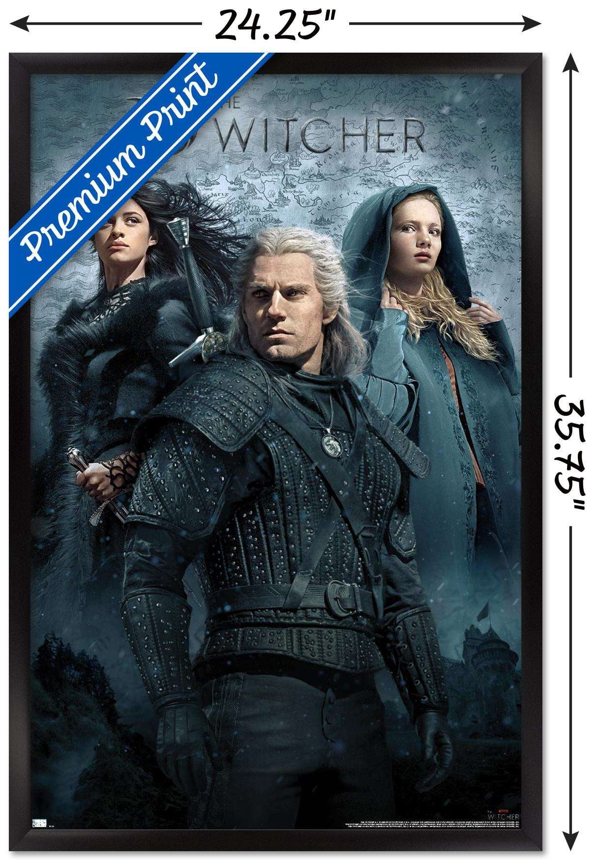 Netflix The Witcher - Key Art Wall Poster, 22.375" x 34", Framed