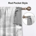 thumbnail image 3 of Grey Abstract Kitchen Curtains Tiers and Valances Set 3 Piece for Windows Modern Art Kitchen Window Curtains Set,Contemporary Trendy Valances for Living Room(36" Tiers Set), 3 of 5