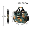 thumbnail image 3 of FORMRS Insulated Cooler Bag 24 Cans Capacity Soft Leakproof Lunch Box with Side Pockets, Retro Floral Orange, 3 of 7