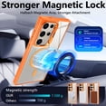 thumbnail image 5 of NGB SUPREMACY For Samsung Galaxy S24 Ultra Case Built-In Camera Guard Kickstand Lens Protector Wireless Charging MagSafe/Qi Magnetic Car Mount Phone Cover, 5 of 7