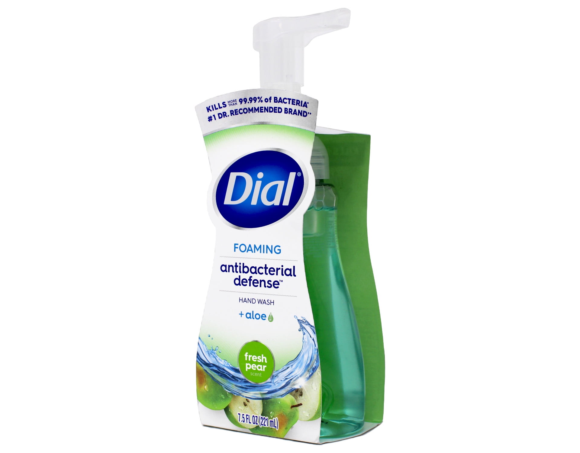 Dial Antibacterial Foaming Hand Soap, Fresh Pear, 7.5 fl oz, 4 Count
