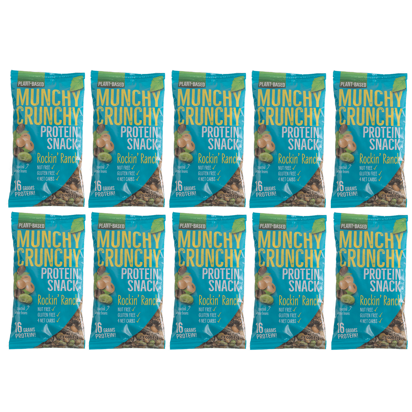 Munchy Crunchy Protein Snack Rockin' Ranch Size 10Pack