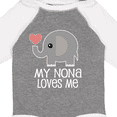 thumbnail image 4 of Inktastic My Nona Loves Me Grandchild Boys or Girls Long Sleeve Baby Bodysuit, 4 of 5