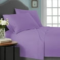 thumbnail image 4 of Jessica Sander 4-Piece Purple Polyester Microfiber Solid Sheet Set.  Great for any age.   Full Size, 4 of 6