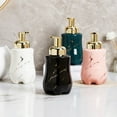 thumbnail image 6 of Dowbom Ceramic Foaming Soap Dispenser, Marble Pattern Foam Soap Dispenser With Gold Pump, 6 of 9