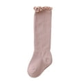 thumbnail image 1 of Blotona Baby Long Socks Monochrome Wooden Ear Side Hole Style Warm Stockings, 1 of 8