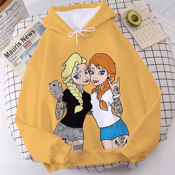 Gótico Disney Alice im Wunderland Prinzessin Y2K Harajuku Grunge sudaderas Frauen Top Casual Übergroßen sudaderas con capucha Streetwear Sudadera con capucha xuanjing unisex