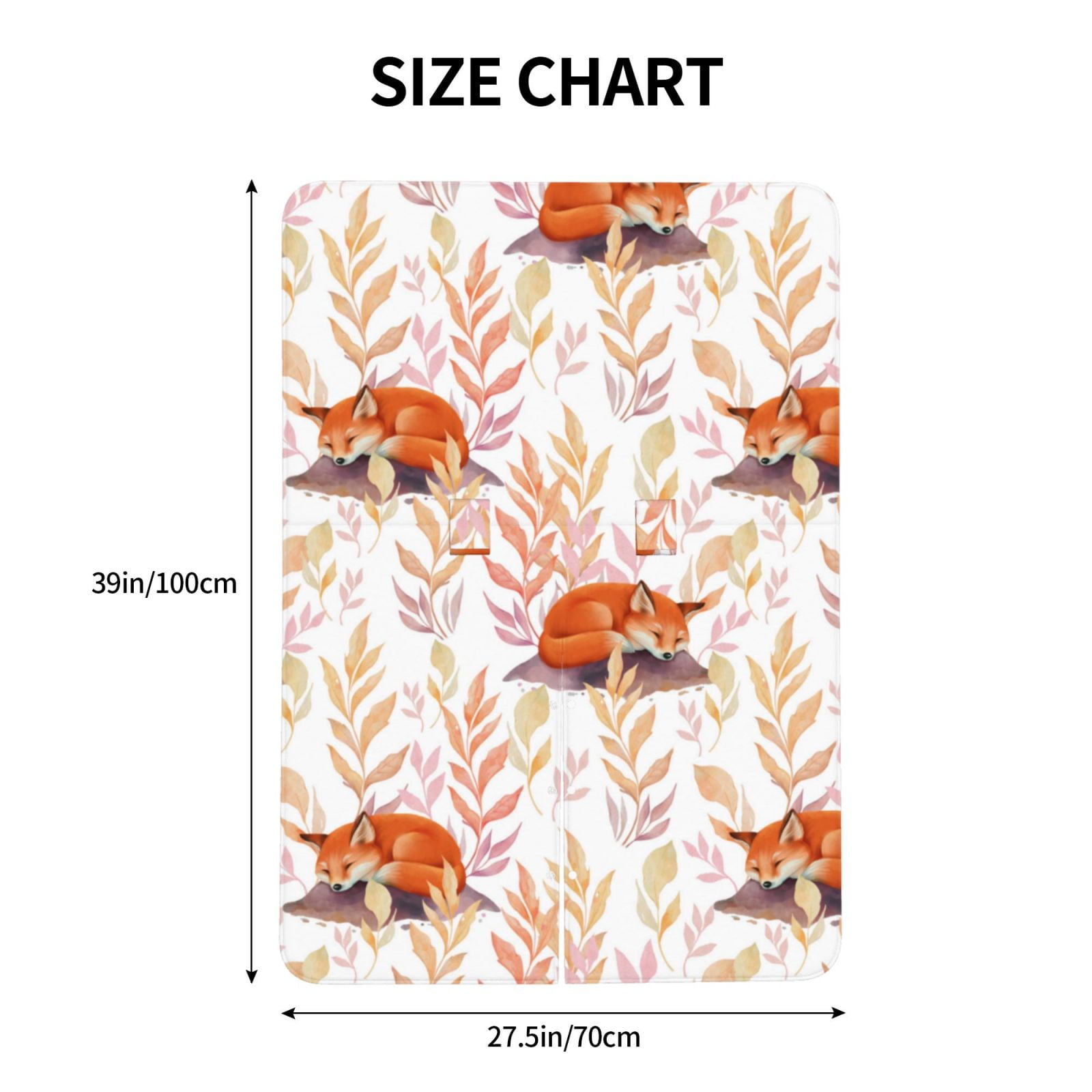Car Seat Cover Baby - Cute Sleepy Fox Breathable Infant Car Seat Cover for Baby Carseat, Lightweight Comfort Baby Essentials Must Haves Newborn Stuff for Girl Boy
