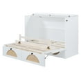 thumbnail image 6 of Full Size Murphy Bed Cabinet with Large Capacity Drawers, Convenient Murphy Bed with USB Interface, for Bedroom, White, 6 of 9