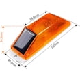 thumbnail image 2 of HUGFEGWE Solar Strobe Warning Light Sensitive LED Warning Lamp Super Bright IP54 Waterproof Light Control Flashing Beacon Barricade Construction Safety Road Signs Flash Traffic Lights (Yellow), 2 of 9
