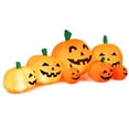 thumbnail image 2 of Costway 7.5' Halloween Inflatable 7 Pumpkins Patch W/LED Light Outdoor Garden Decoration, 2 of 10