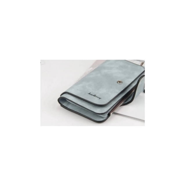 Billetera Baellerry Fashion con hebilla y cremallera de piel sintética para mujer