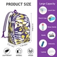 thumbnail image 5 of Unisex Bohemian Backpack: Roomy Boho Bookbag with Front Zipper Pocket for High School, College, Work Commute, Travel, Weekend Getaways, Durable and Versatile, Perfect Gift, 5 of 5