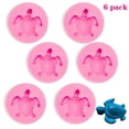 thumbnail image 1 of 6Pcs Turtle Silicone Mold Turtle Candy Fondant Mold Chocolate Making Mold for Desserts DIY Cake Decoration Tools, 1 of 7