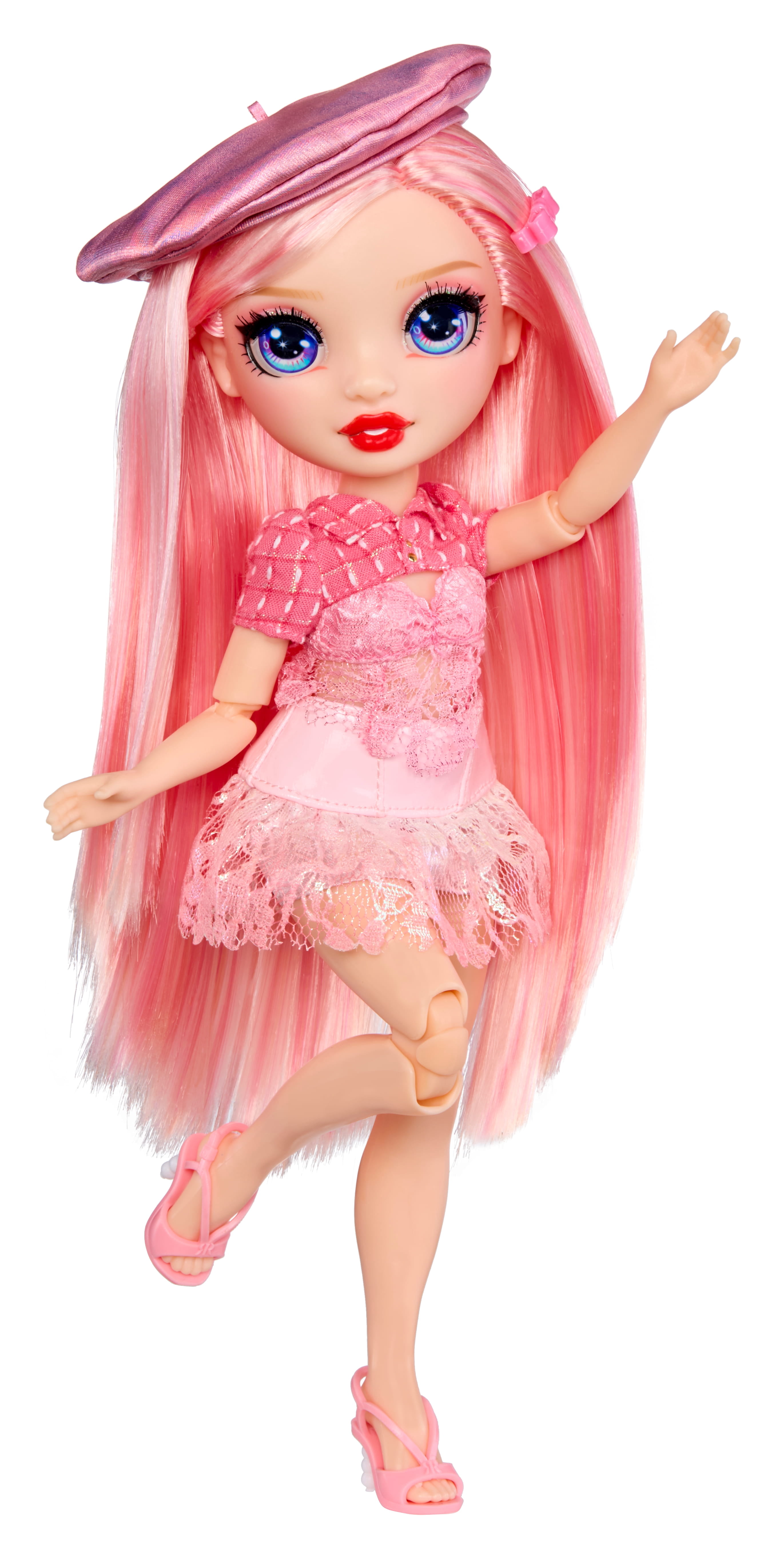 Rainbow High Pretty in Paris Fashion - Bella Parker (Pink), Rainbow 11" Fashion Doll with Outfit, Stylish Handbag, Girls Toy Gift for Kids Ages 4-12 Years