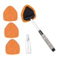 thumbnail image 4 of Terraxo Windshield Cleaner Auto Windshield Cleaning Tool with Microfiber Pads Extendable Rod Car Interior Window Detailing Cleaning Kit Suitable for Mirrors S orange Pad, 4 of 8