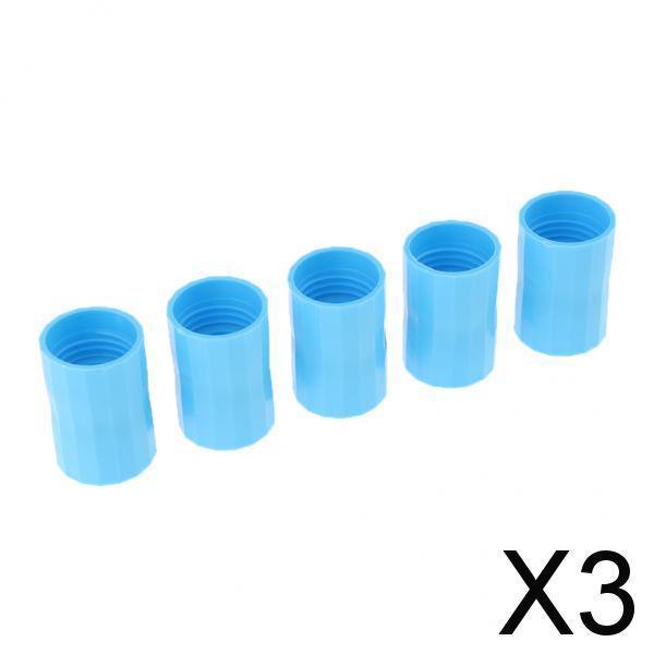 3x5 Piezas Conectores de Botella Conector Ciclón Tubo Ciencia Juguete Azul 3 piezas