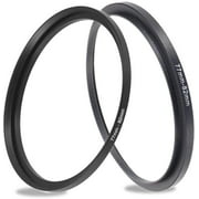 77mm-82mm Step Up Ring(77mm Lens to 82mm Filter, Hood,Lens Converter and Other Accessories) (2 Packs), Fire Rock 77-82