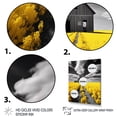 thumbnail image 3 of Designart "Barn euphony In Contrast" Floral Floater Framed Wall Art Print, 3 of 7