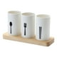 thumbnail image 1 of Cateissary Caja de almacenamiento de utensilios de plástico bonita a la moda, cucharas de cocina, tenedor, palillos, vajilla, tubo, soporte de Mostrada, 1 of 6