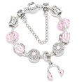 thumbnail image 1 of 2022 moda plata Cokor amor llave encanto pulsera con cuentas de cristal de Murano Pulseras para mujer esposa joyería Pulseras Dropshipping Tan Jianjun  unisex, 1 of 2