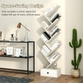 thumbnail image 6 of Costway 10-Tier Wooden Tree Bookshelf with Drawer Display Storage Organizer Rack Beige, 6 of 9