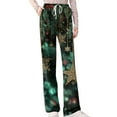 thumbnail image 6 of Resicozy Womens Christmas Pajamas Pant Wide Leg Cute Casual Xmas Print Lounge Bottoms with Pockets Holiday Funny Casual Pajama Army Green 1 XL, 6 of 6