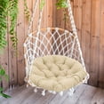thumbnail image 6 of Kuntesetty Egg Chair Cushion Round 50cm Padded Seat Cushion Egg Shape Chair Pad for Family Rooms Accessory Khaki, 6 of 10