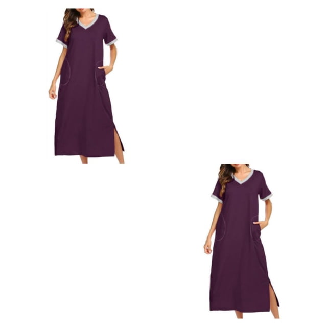 Jumpingount Camisones de ajuste cómodo para mujer: para una buena noche de sueño Perfecto para momentos íntimos Manga de algodón para dormir Type2 NO2
