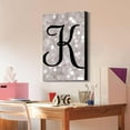 thumbnail image 2 of wall26 The letter K in brush stroke cursive on a champagne colored bokeh background - Modern Romantic Elegant Decor - Canvas Art Home Decor - 32x48 inches, 2 of 3