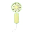 thumbnail image 3 of Mini Portable Usb Charging Fan, Handheld Personal Fan, Plastic Construction, 2 Speed Settings, for Desk Desk, Travel, and Outdoor Use, Yellow, by FAJHHA, 3 of 8