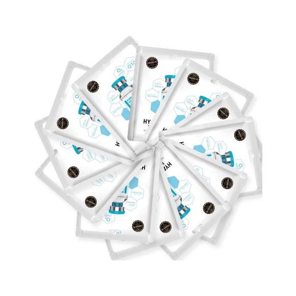 Pack 12 Mascarillas Faciales REPUBLIC COSMETICS Acido Hialurónico y Q10 25 gr