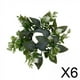 thumbnail image 1 of corona de velas,Hojas de eucalipto artificiales velas anillos corona,Portavelas con forma de anillo y diseño floral para centros de mesa,Decoración de velas con flores para mesas de boda, 1 of 8