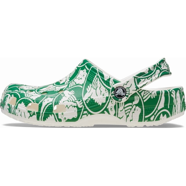 Zuecos Clásicos Crocs para Niños Verde Ivy/Duke Talla 4M