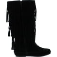 thumbnail image 2 of Pierre Dumas Womens Apache-4 Moccasin Fringe Boots, 2 of 4