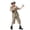 00#Khaki1306, variant on Oiyii Big Boys' Halloween Safari Clothes Set role playing Short Sleeve Lapel Tops Knee Length Shorts outfit Outdoor,Khaki