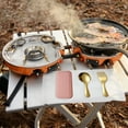 thumbnail image 5 of Huanglei 304 Stainless Steel Fork And Spoon Set Outdoor Picnic Camping Travel Portable Tableware Set, 5 of 5