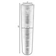 thumbnail image 4 of Brown Decorative Contemporary Mango Wood Ribbed Design Cylinder Shaped Floor Vase, 30 Inch, 4 of 5