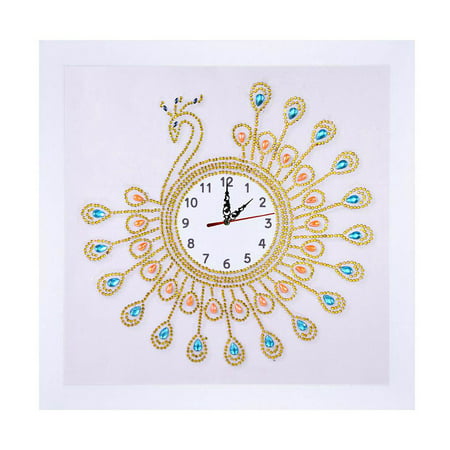 Ustyle Diamond Painting Wall Clock Diy Cross Stitch Kit Embroidery Art Craft Home Decor Dz070 Canada - Wall Clock Art And Craft