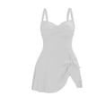 thumbnail image 7 of ClodeEU Women's One Piece Swimsuit with Built in Pads ,Backless Modest Slim Fit Swimwear White,Womens Plus M, 7 of 7